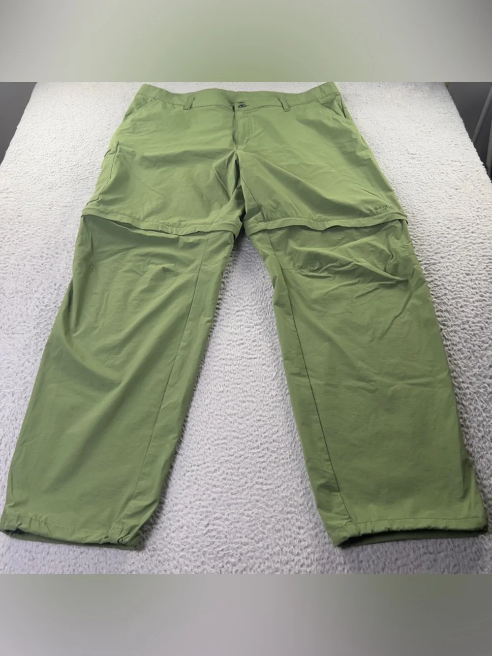 Columbia Titanium Convertible Pants Womens 20W Green Lightweight Outdoors Hiking - Picture 2 of 15